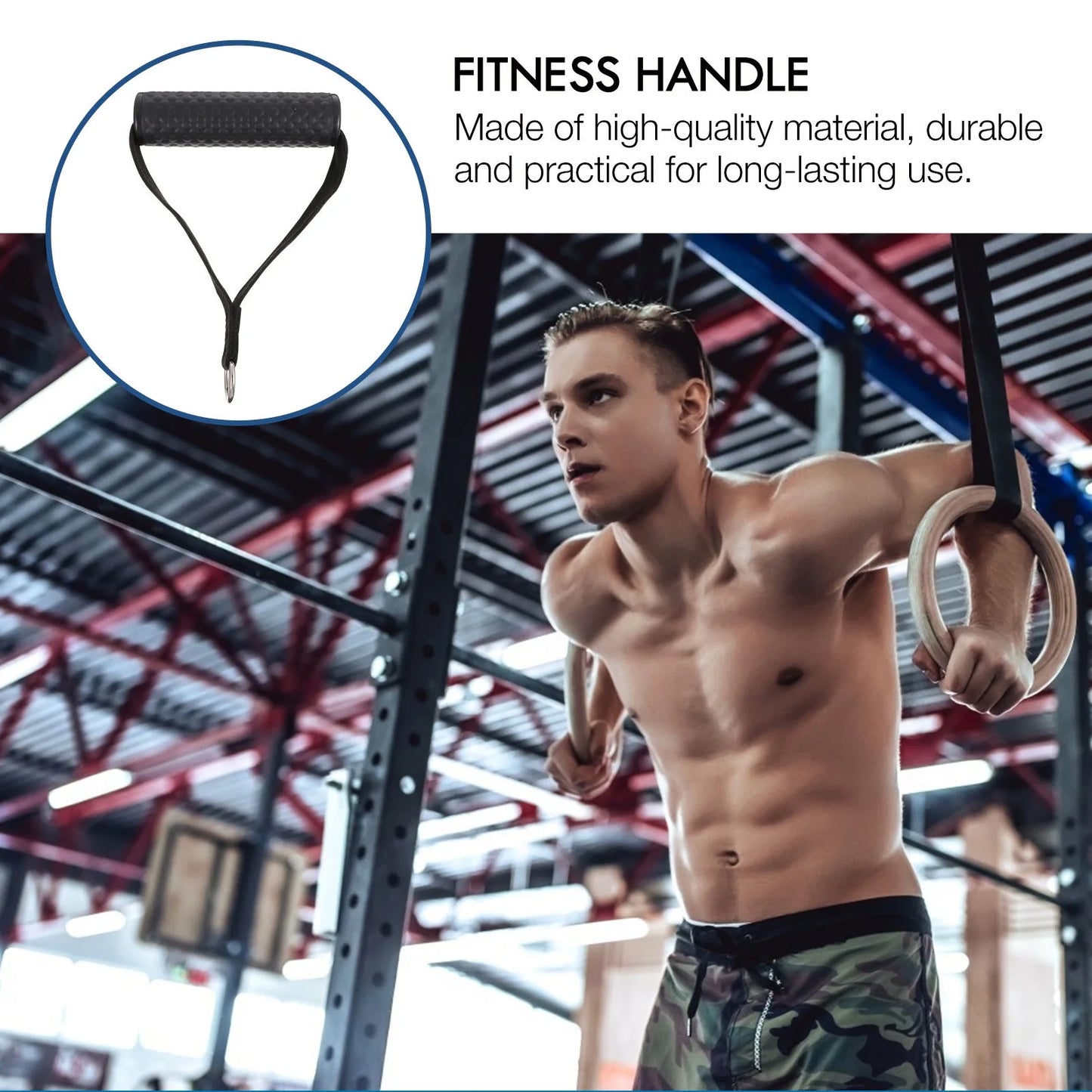 2 Pcs Dot Rubber Handle Exercise Equipment Handles Lightweight