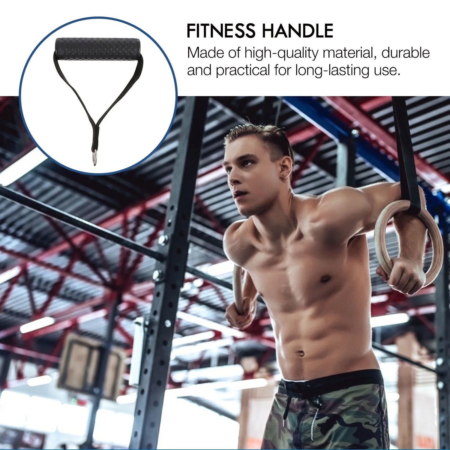 2 Pcs Dot Rubber Handle Exercise Equipment Handles Lightweight