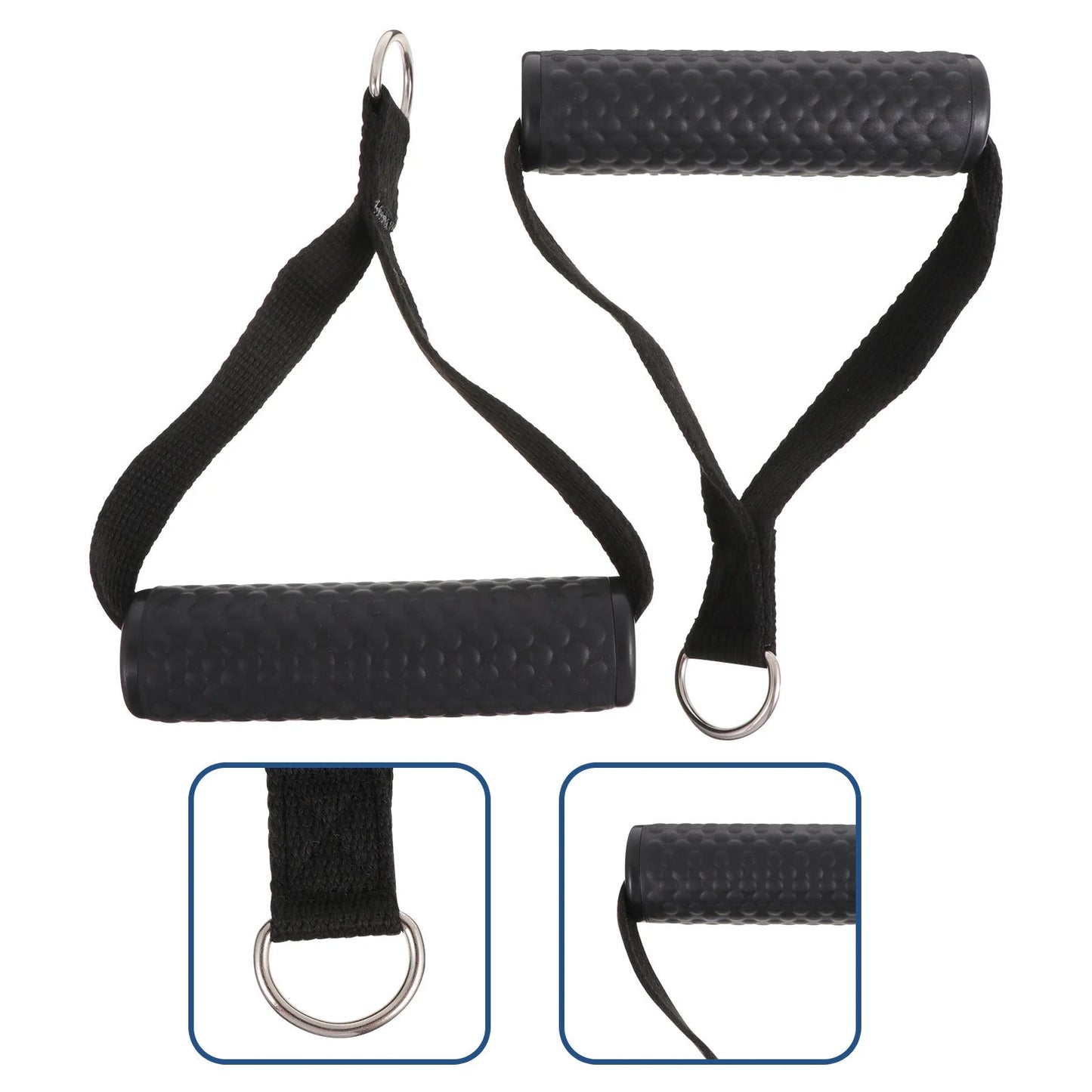 2 Pcs Dot Rubber Handle Exercise Equipment Handles Lightweight